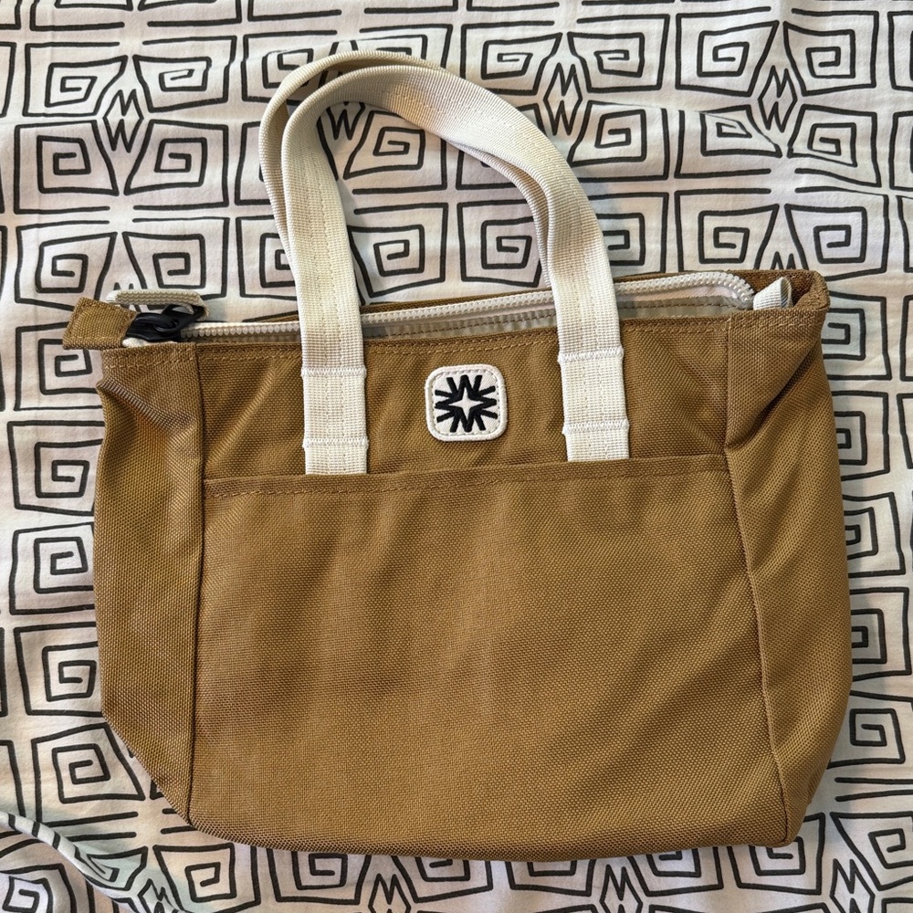 Walkergoods tiny tote Canvas Tote with Cream Handles